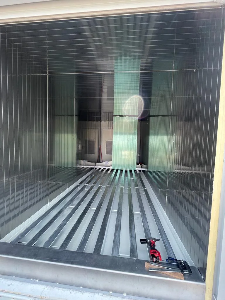 Plenum under the floor. Photo by ESUDIA