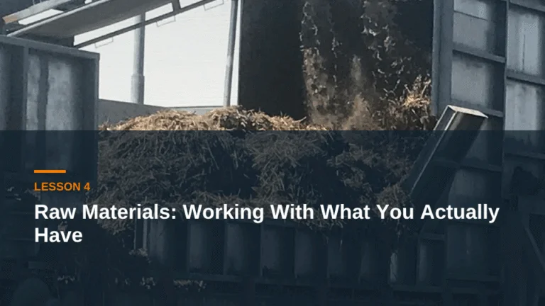 Lesson 4: Raw Materials: Working With What You Actually Have — mushroom compost live course