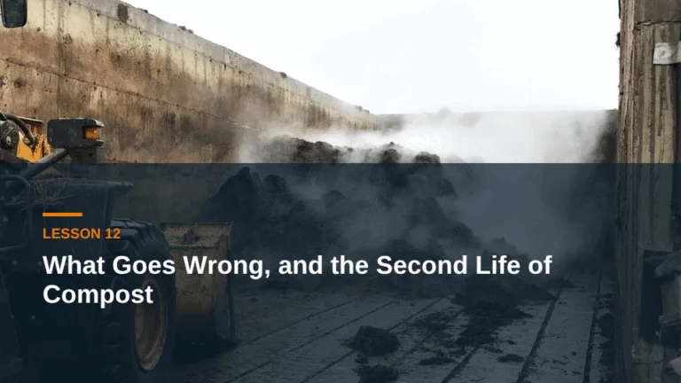 Lesson 12: What Goes Wrong, and the Second Life of Compost — mushroom compost live course